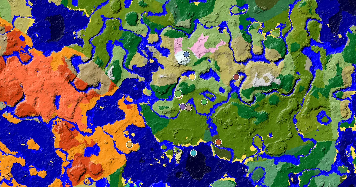 a Trial Chamber by Spawn Near a Plains Spawn — biome and structure map