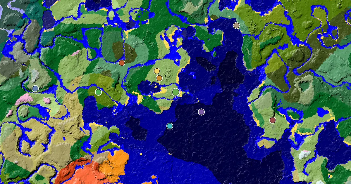 Plains Seed With a Mansion Within Reach — biome and structure map