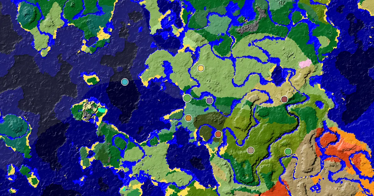 a Mansion Within Reach Near a Forest Spawn — biome and structure map