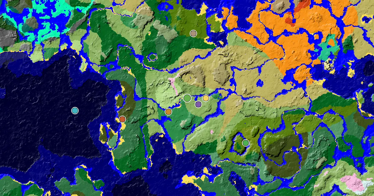 Minecraft Plains Seed: a Mansion Within Reach — biome and structure map