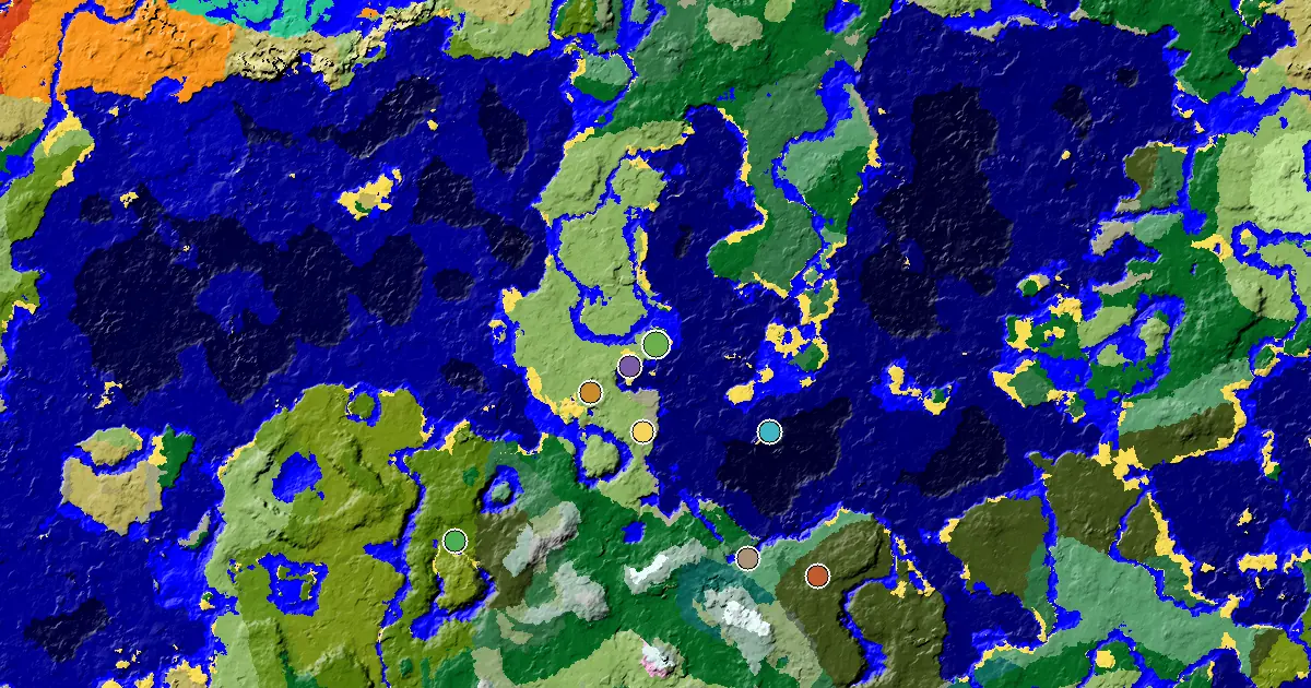 Plains Seed With a Mansion Within Reach — biome and structure map