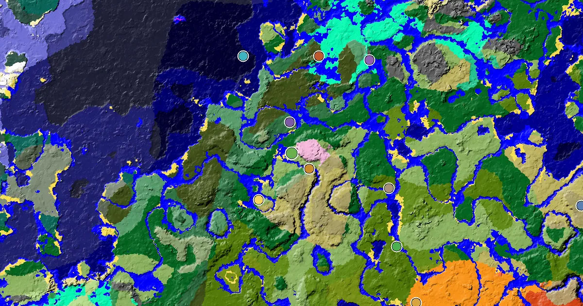 Minecraft Plains Seed: a Mansion Within Reach — biome and structure map