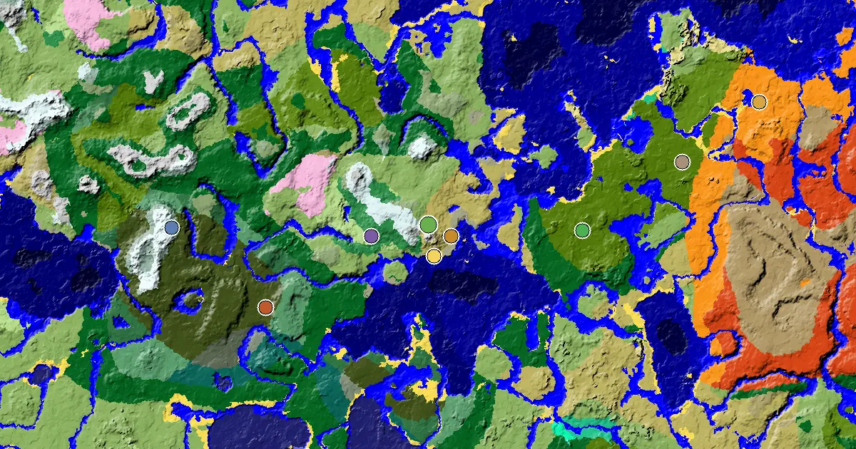 Savanna Spawn — a Trial Chamber by Spawn — biome and structure map
