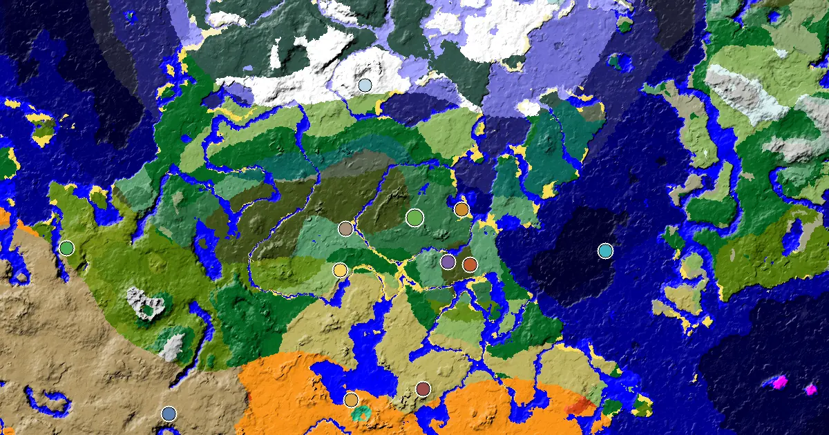 Minecraft Birch Forest Seed: a Woodland Mansion Nearby — biome and structure map