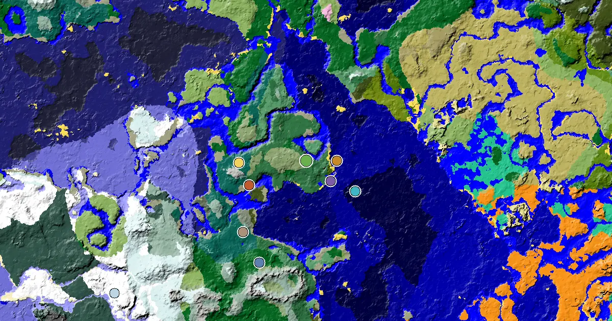Birch Forest Spawn — a Woodland Mansion Nearby — biome and structure map