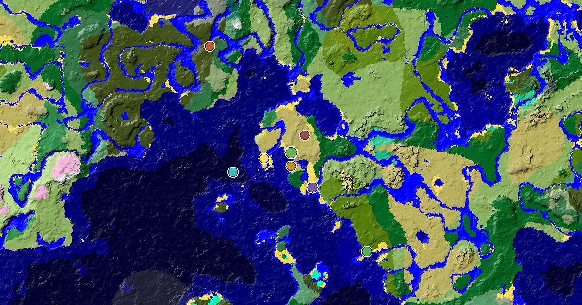 a Trial Chamber by Spawn Near a Savanna Spawn — biome and structure map