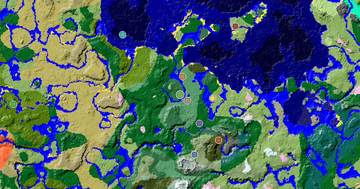 a Mansion Within Reach Near a Birch Forest Spawn — biome and structure map