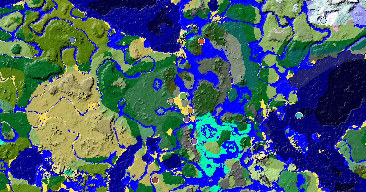 Minecraft Old Growth Spruce Taiga Seed: a Mansion Within Reach — biome and structure map