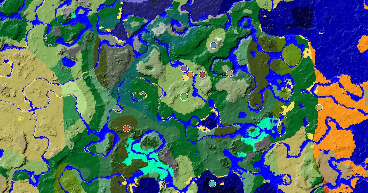 Minecraft Plains Seed: a Mansion Within Reach — biome and structure map