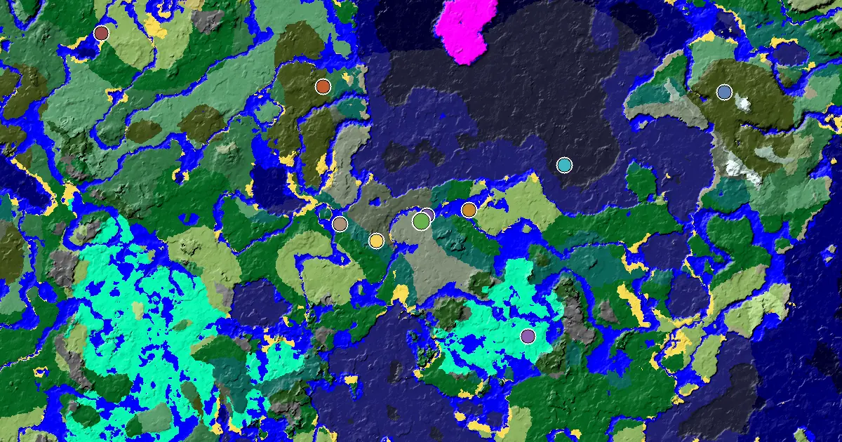 Old Growth Spruce Taiga Spawn — a Mansion Within Reach — biome and structure map