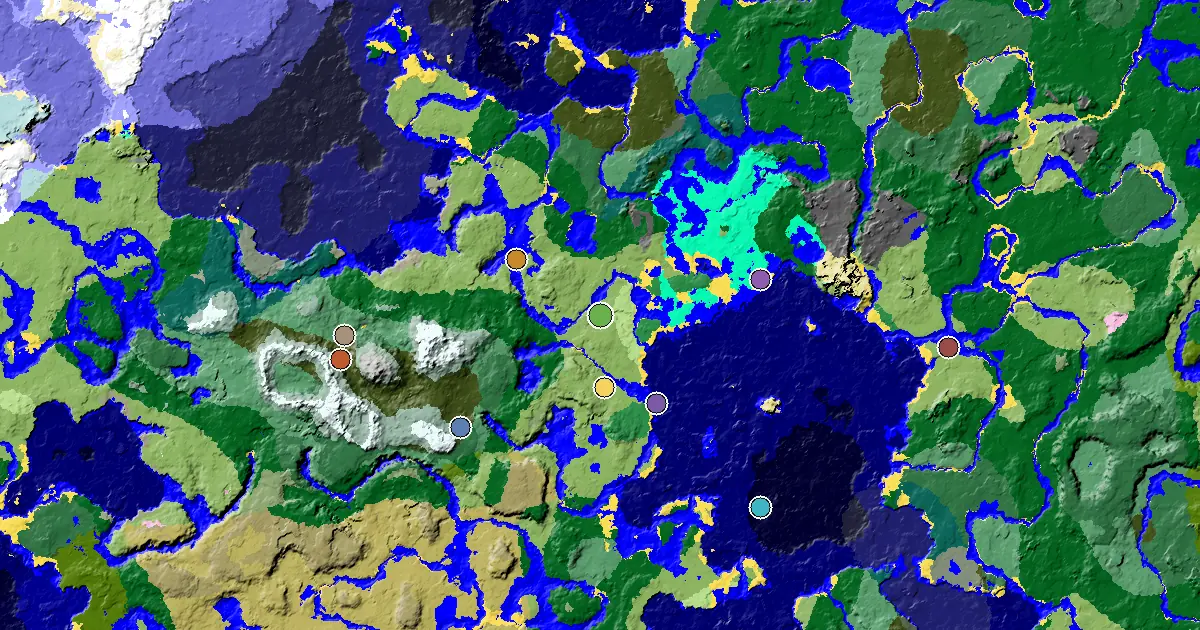 Plains Spawn — a Mansion Within Reach — biome and structure map