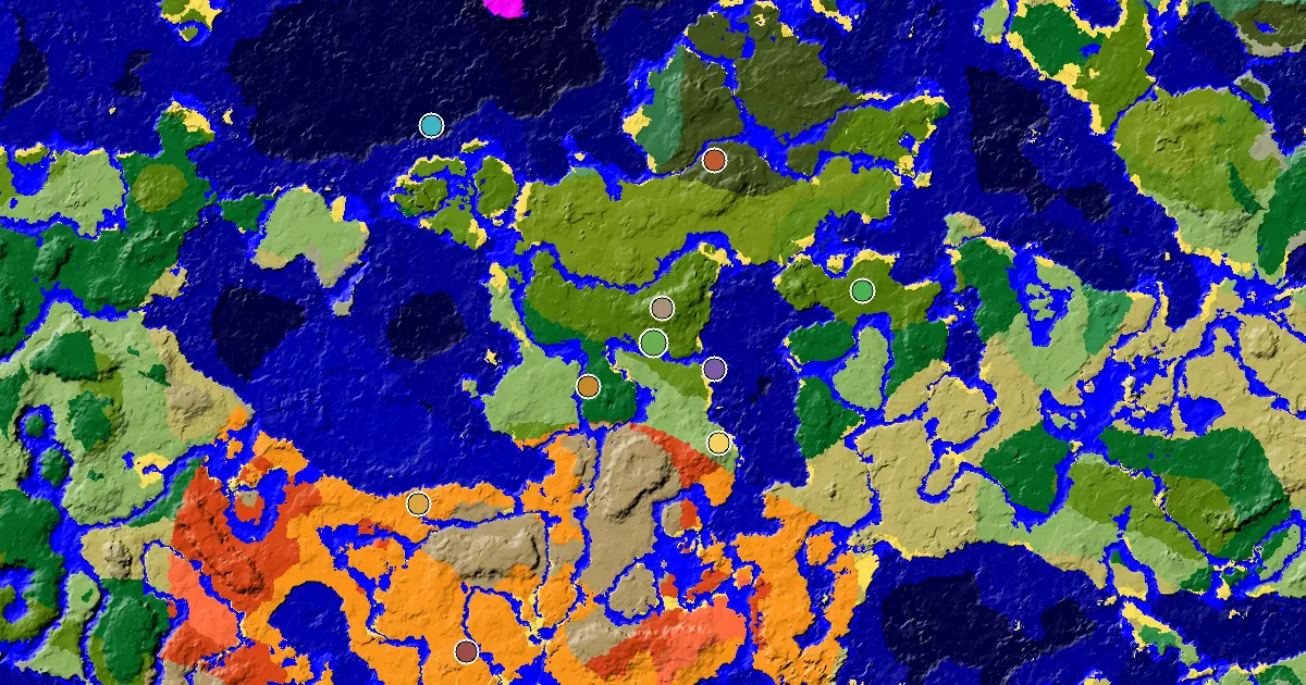 Jungle Seed With a Mansion Within Reach — biome and structure map
