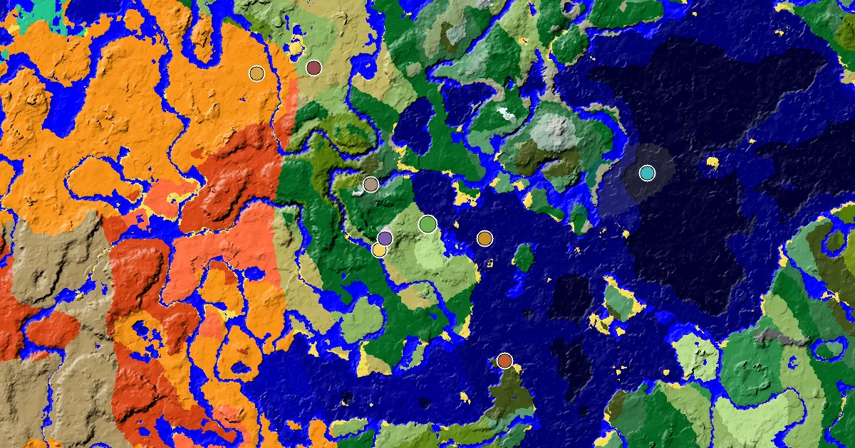 Minecraft Plains Seed: a Mansion Within Reach — biome and structure map