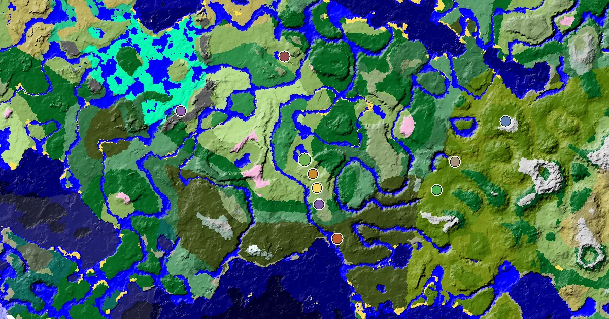 a Trial Chamber by Spawn Near a Plains Spawn — biome and structure map