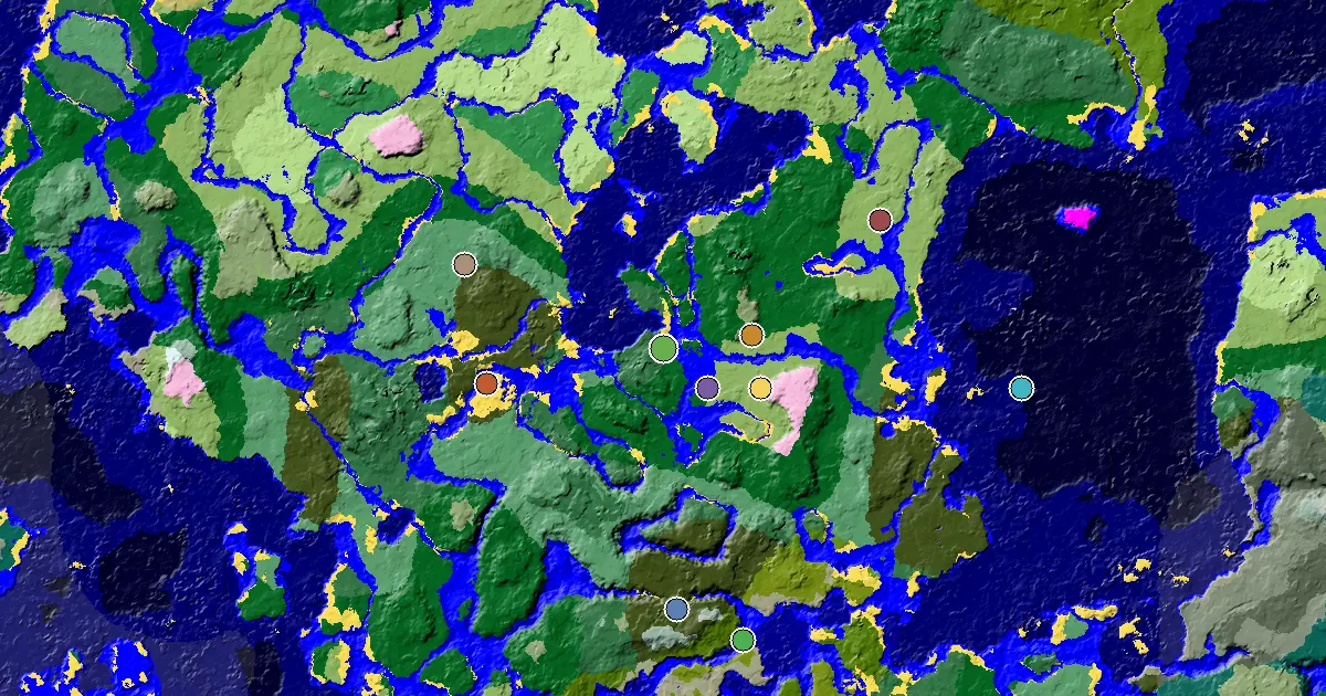 Birch Forest Spawn — a Mansion Within Reach — biome and structure map