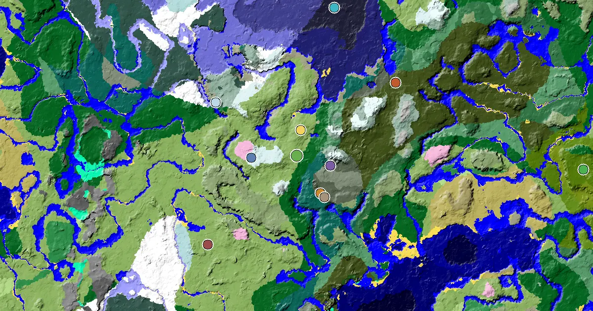 Plains Spawn — an Ancient City Under Spawn — biome and structure map