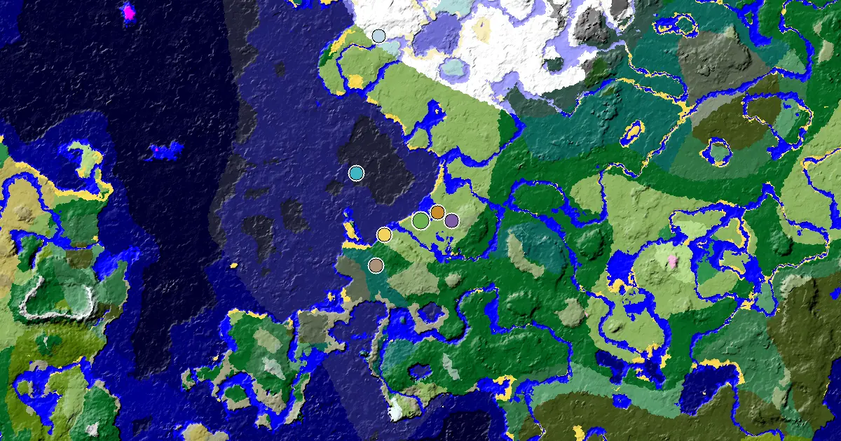 Minecraft Plains Seed: a Trial Chamber by Spawn — biome and structure map