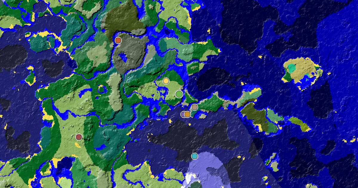 Plains Seed With a Mansion Within Reach — biome and structure map