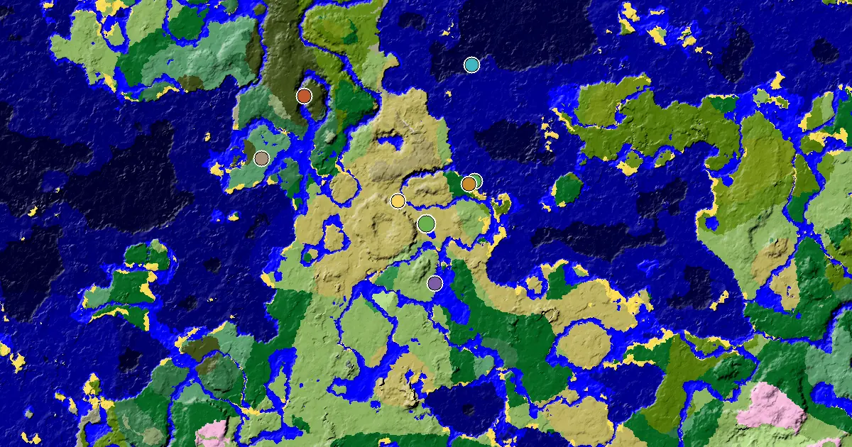 Savanna Seed With a Mansion Within Reach — biome and structure map