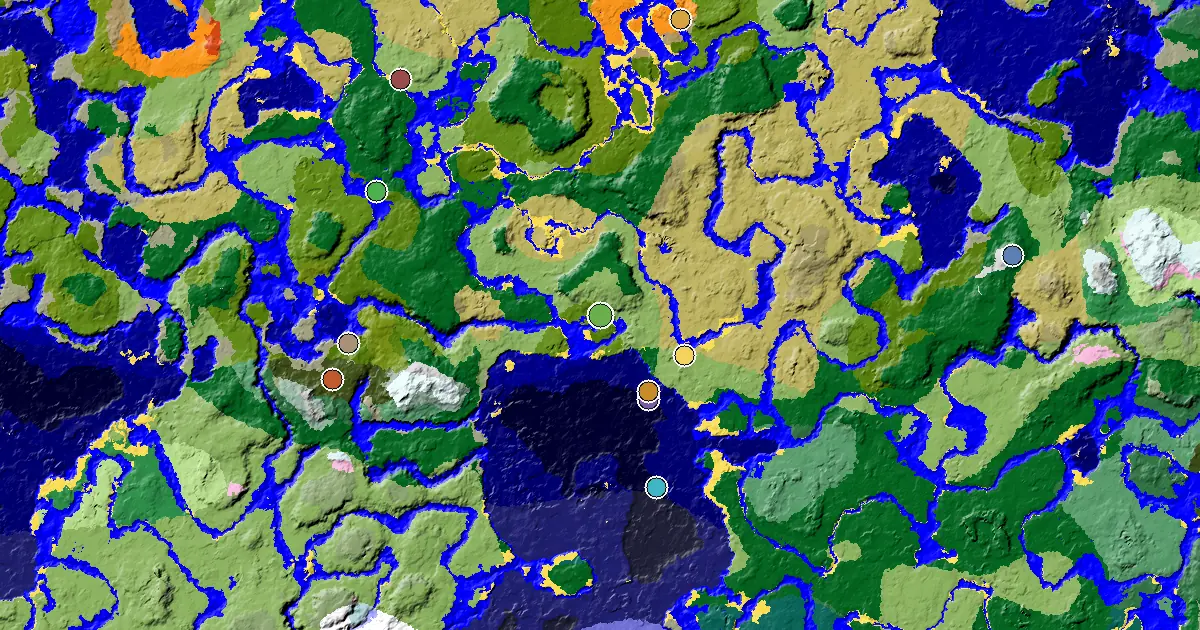Sparse Jungle Spawn — a Mansion Within Reach — biome and structure map