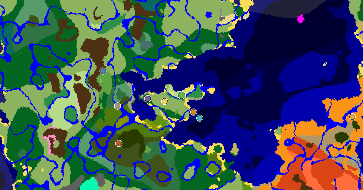 Sunflower Plains Spawn — a Mansion Within Reach — biome and structure map