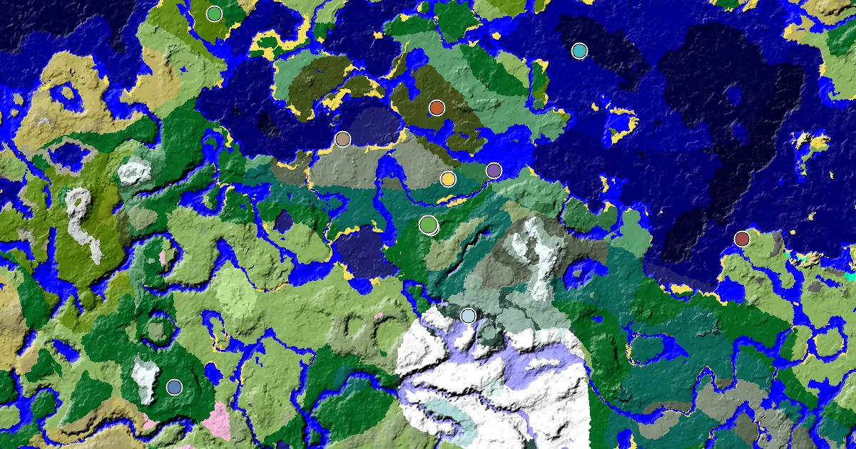 Forest Spawn — a Trial Chamber by Spawn — biome and structure map