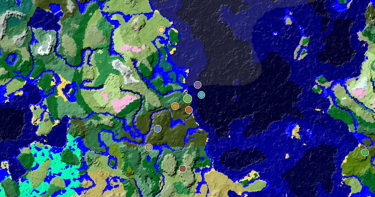 Minecraft Birch Forest Seed: a Woodland Mansion Nearby — biome and structure map