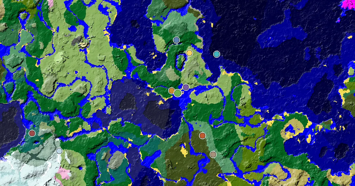 Forest Spawn — a Trial Chamber by Spawn — biome and structure map