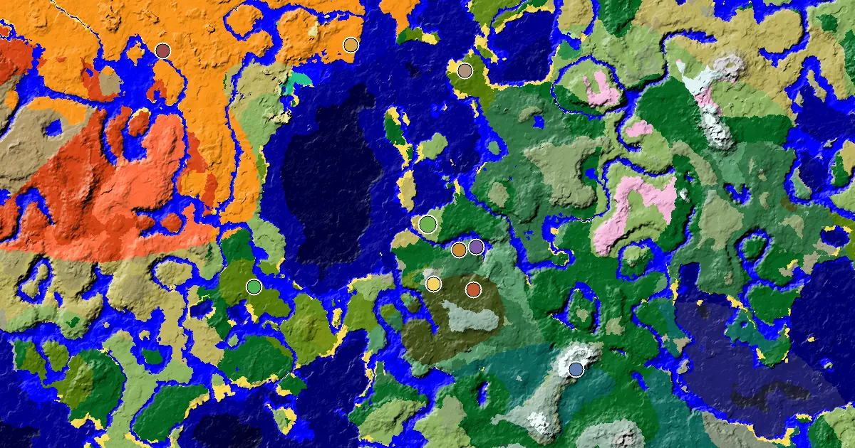 a Woodland Mansion Nearby Near a Savanna Spawn — biome and structure map