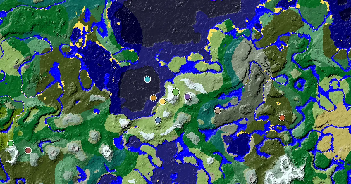 Minecraft Snowy Slopes Seed: a Village Close to Spawn — biome and structure map