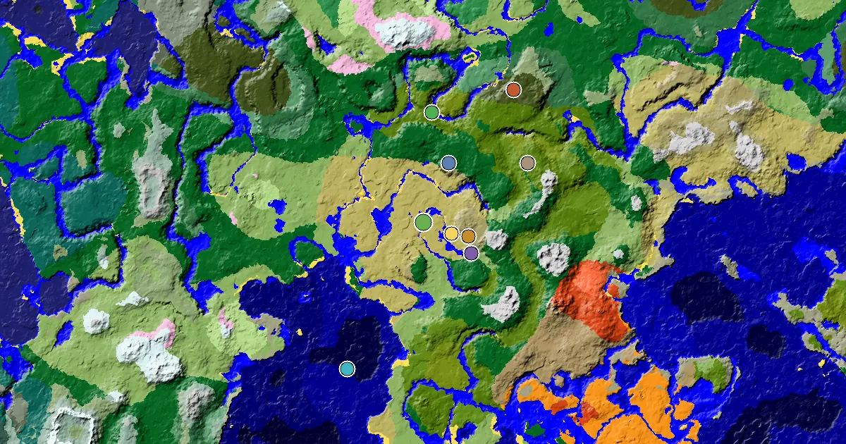 Savanna Seed With an Ancient City Under Spawn — biome and structure map