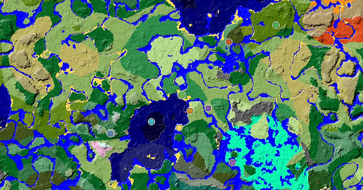 Flower Forest Spawn — a Mansion Within Reach — biome and structure map