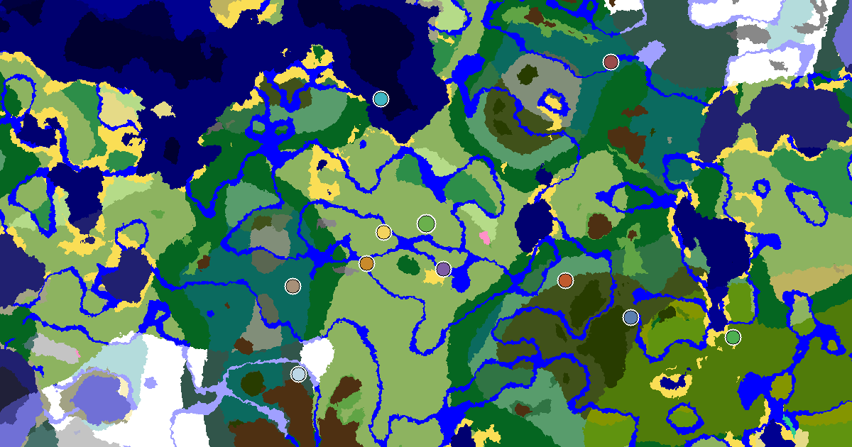 Plains Spawn — a Mansion Within Reach — biome and structure map