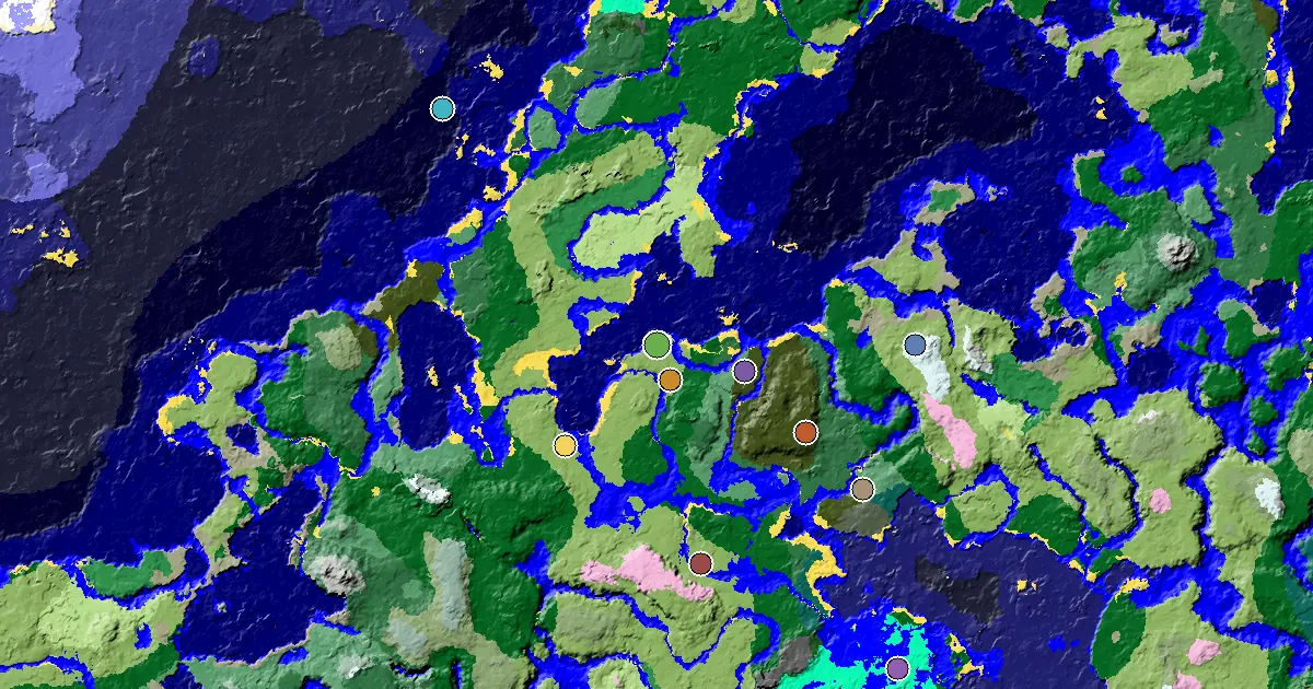 Minecraft Plains Seed: a Trial Chamber by Spawn — biome and structure map