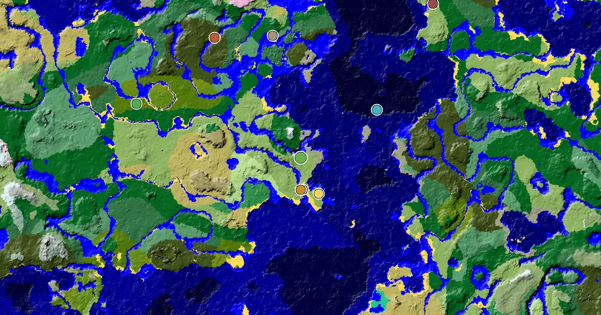 Minecraft Plains Seed: a Mansion Within Reach — biome and structure map