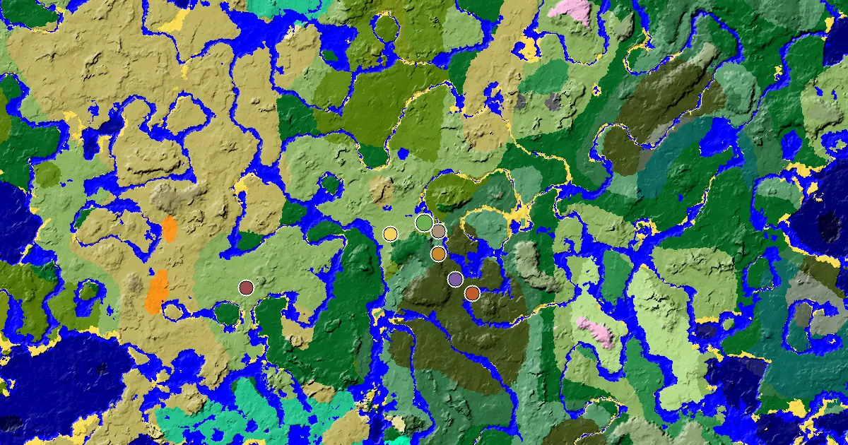 Sparse Jungle Spawn — a Woodland Mansion Nearby — biome and structure map