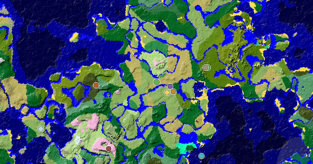 Minecraft Plains Seed: a Mansion Within Reach — biome and structure map