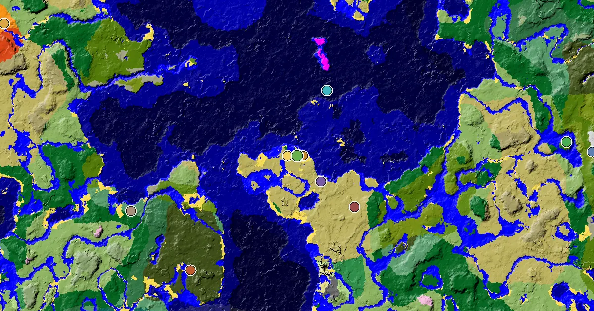 Savanna Seed With a Trial Chamber by Spawn — biome and structure map