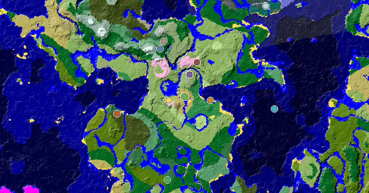 Savanna Spawn — a Mansion Within Reach — biome and structure map