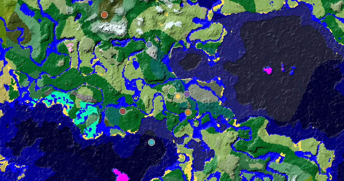 Minecraft Meadow Seed: a Village Beside Spawn — biome and structure map