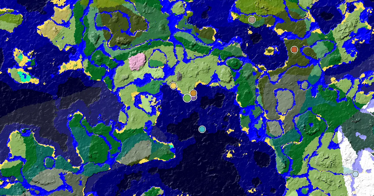 a Trial Chamber by Spawn Near a Beach Spawn — biome and structure map
