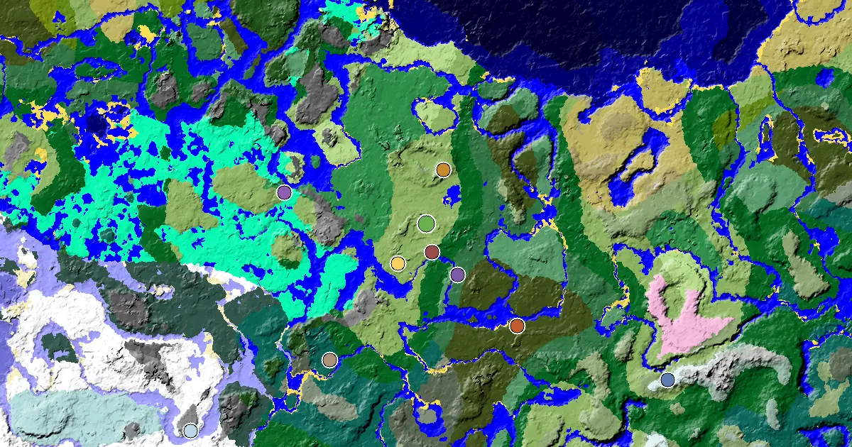 Plains Spawn — a Mansion Within Reach — biome and structure map
