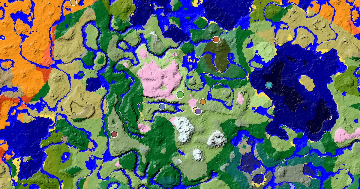 Plains Spawn — an Ancient City Under Spawn — biome and structure map
