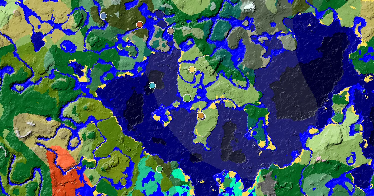 Minecraft Plains Seed: a Mansion Within Reach — biome and structure map