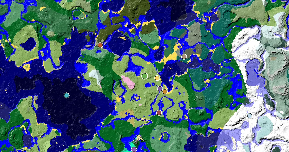 Plains Spawn — a Mansion Within Reach — biome and structure map
