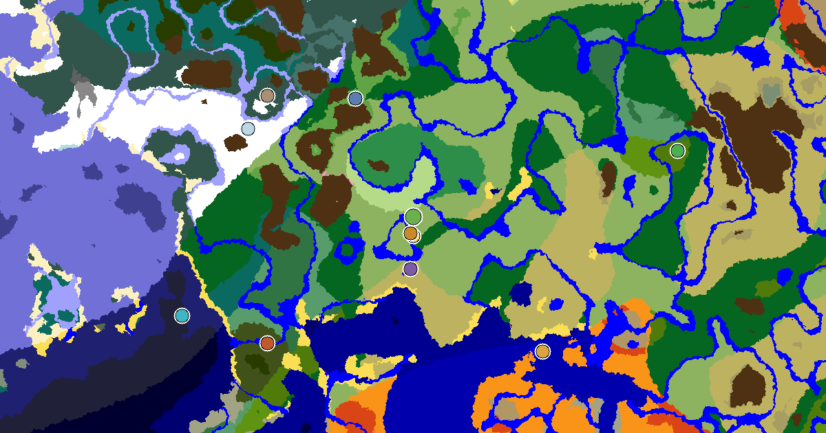 a Trial Chamber by Spawn Near a Plains Spawn — biome and structure map
