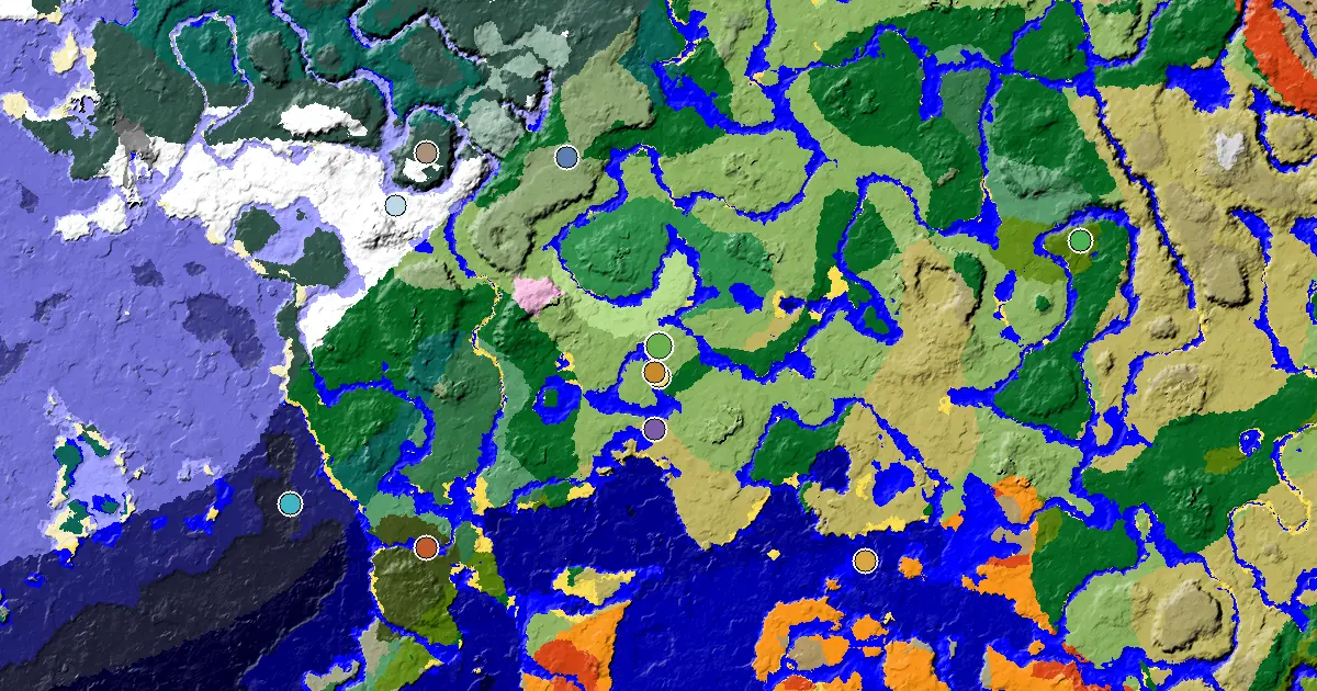 a Trial Chamber by Spawn Near a Plains Spawn — biome and structure map
