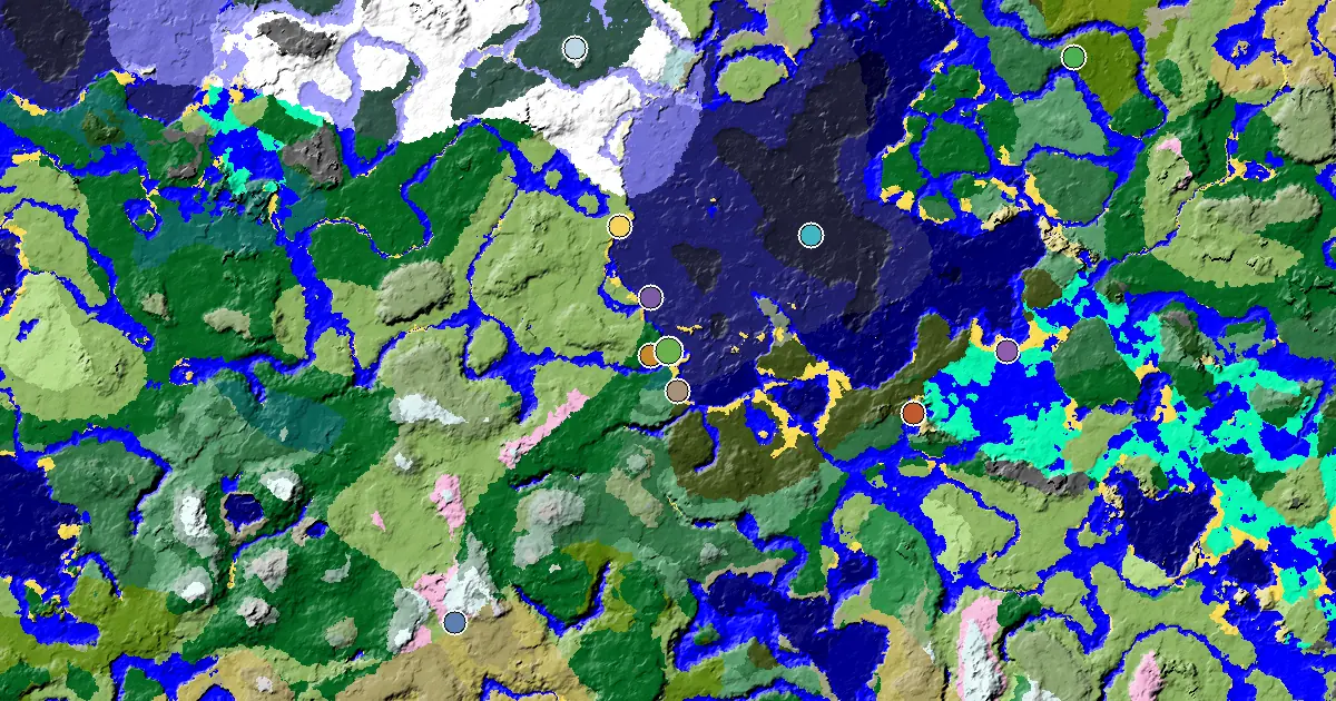 a Trial Chamber by Spawn Near a Beach Spawn — biome and structure map