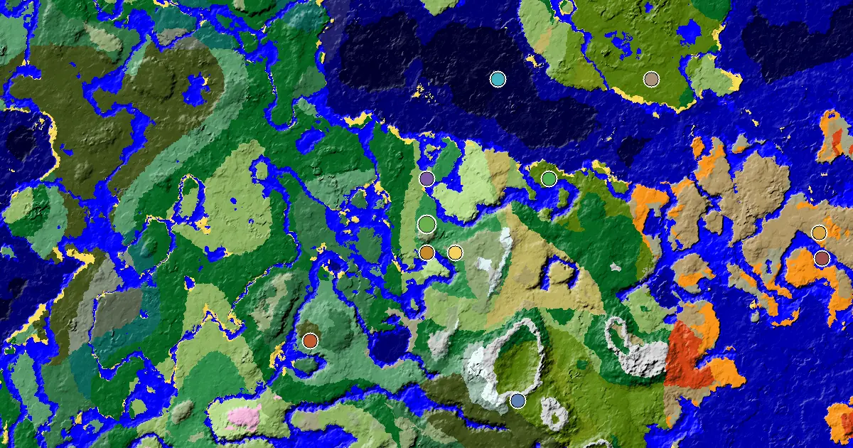 Flower Forest Spawn — a Mansion Within Reach — biome and structure map