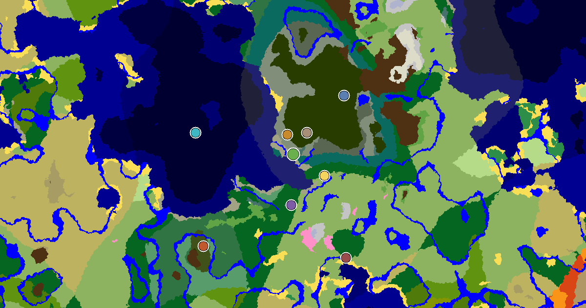 Minecraft Old Growth Spruce Taiga Seed: a Mansion Within Reach — biome and structure map